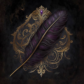 Panel pióro 3D vintage wb65