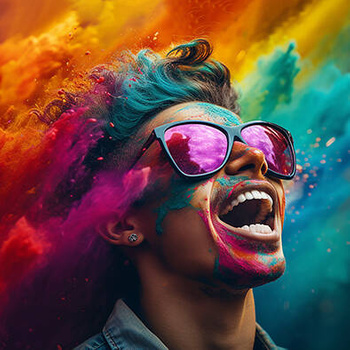 Panel twarz mężczyzny w kolorach wl81