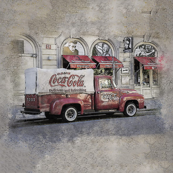 Panel auto vintage Coca Cola wa4