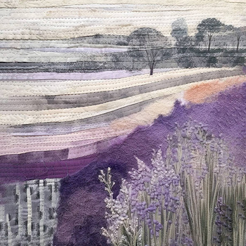 Panel pejzaż lawendowe pola Prowansji patchwork wr199