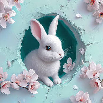 Panel słodki króliczek wf56