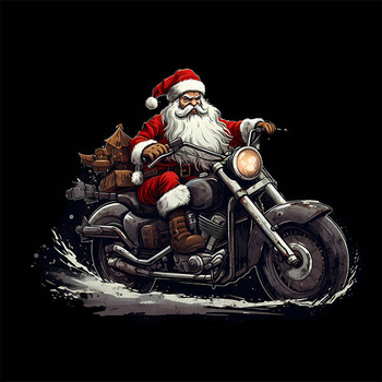 Panel święty Mikołaj na motorze