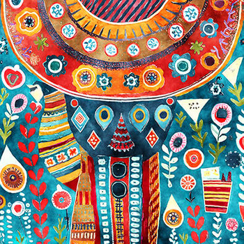 Panel kolorowa fantazja wba39