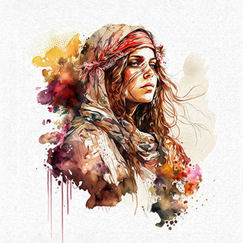 Panel dziewczyna boho wl45