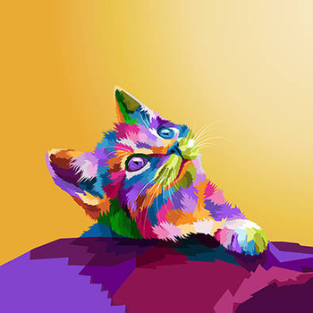 Panel kotek w kolorach wk133