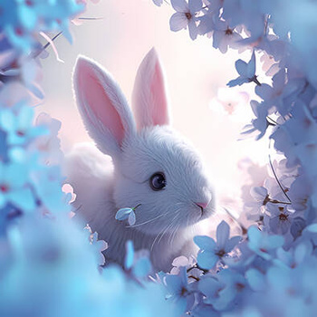 Panel słodki króliczek wf49