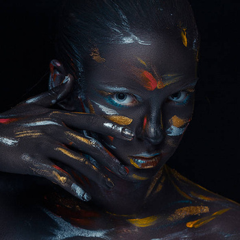 Panel kobieta w kolorach wl21