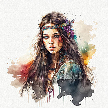 Panel dziewczyna boho wl42