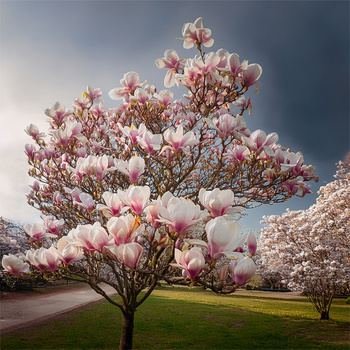 Panel kwitnąca magnolia wr270