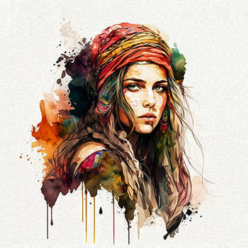 Panel dziewczyna boho wl44