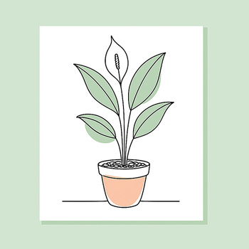 Panel kwiaty doniczkowe skrzydłokwiat wr342