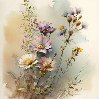 Panel polne kwiaty wr11