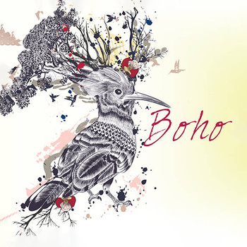 Panel boho ptak dudek wbh126