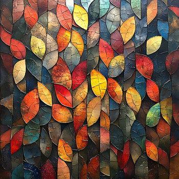 Panel kolory jesieni, liście whb44
