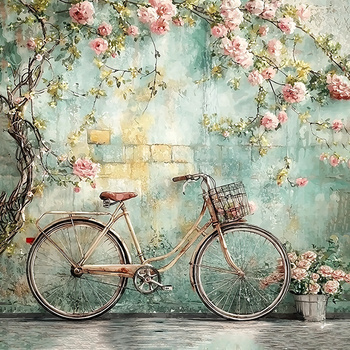 Panel rower vintage i róże wa57