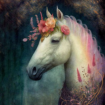 Panel koń vintage wh24