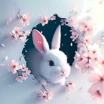 Panel słodki króliczek wf45