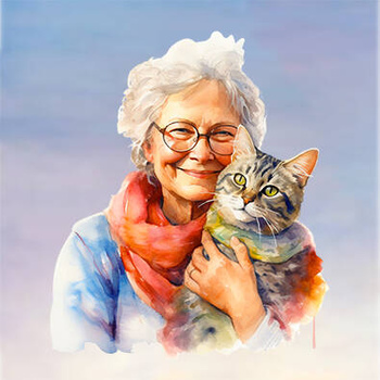 Panel babcia kociara wdb111