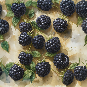 Panel owoce z ogrodu jeżyny wr352