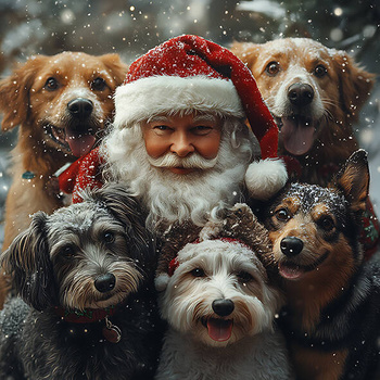 Panel święta, Mikołaj i psy