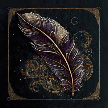 Panel pióro 3D vintage wb71