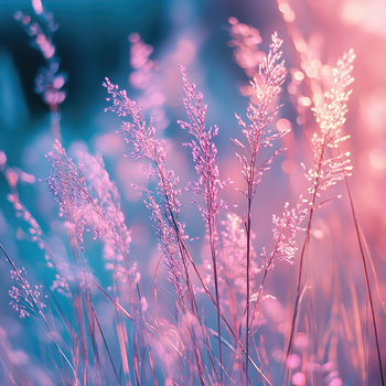 Panel kolorowa trawa pompasowa wr264