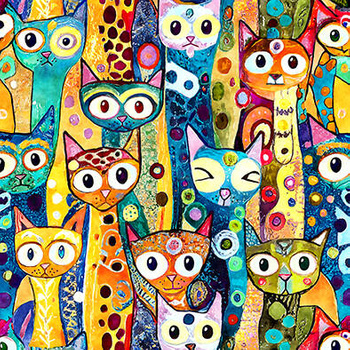 Panel kolorowe koty wk178