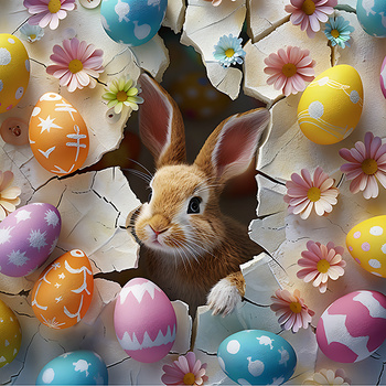 Panel wielkanocny króliczek wlk93