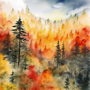 Panel jesienny las wfm271