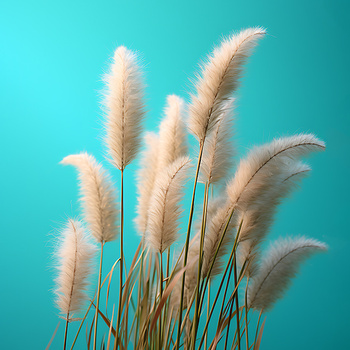 Panel kolorowa trawa pompasowa wr292