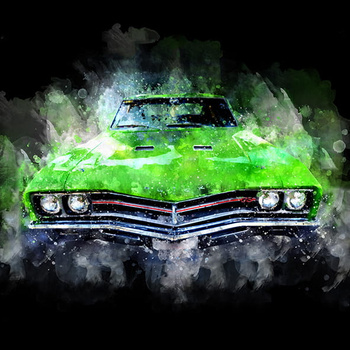 Panel samochód vintage wa30