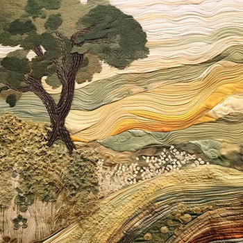 Panel pejzaż z Toskanii patchwork wr133