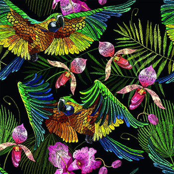 Panel ptaki papugi wb35