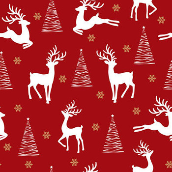Panel świąteczny jelenie i choinki