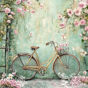 Panel rower vintage i róże wa58