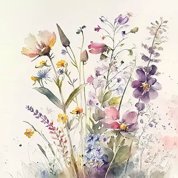 Panel polne kwiaty wr36