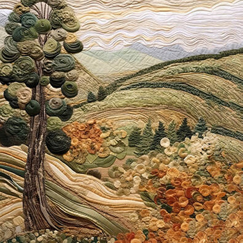 Panel pejzaż z Toskanii patchwork wr132