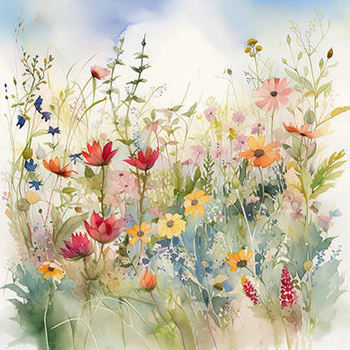 Panel polne kwiaty wr38