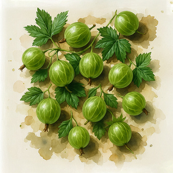 Panel owoce z ogrodu agrest wr356