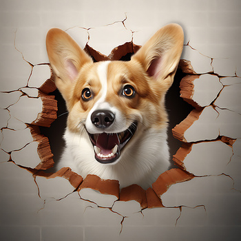 Panel pies Corgi wd172