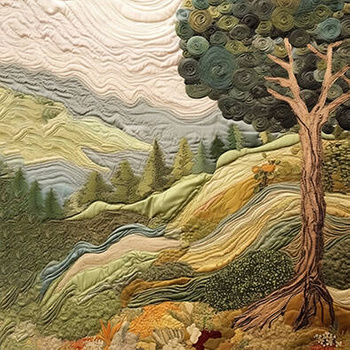 Panel pejzaż z Toskanii patchwork wr135