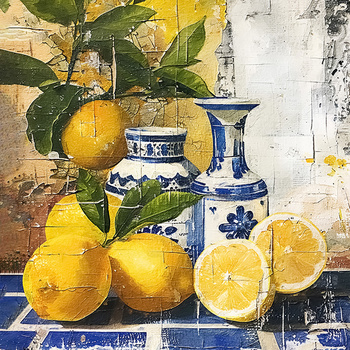 Panel owoce cytrynowa fantazja wr294