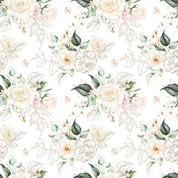 Panel róże ze złotymi akcentami wr14