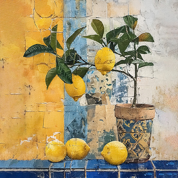 Panel owoce cytrynowa fantazja wr298