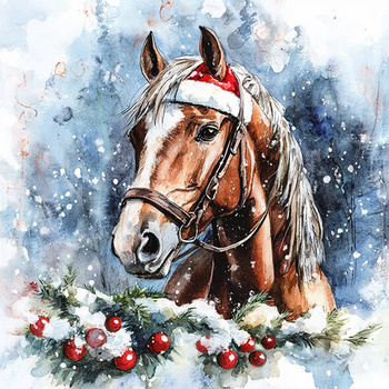 Panel świąteczny koń