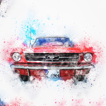 Panel samochód Mustang wa31