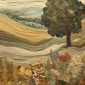 Panel pejzaż z Toskanii patchwork wr129