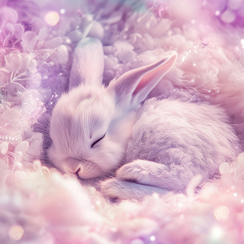 Panel śpiący króliczek wlk80