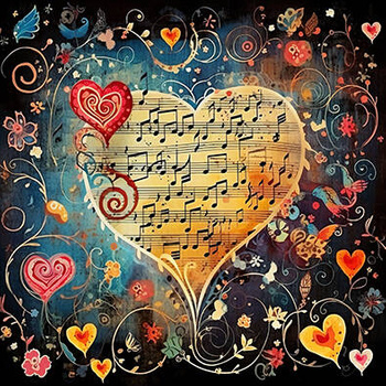 Panel kolory muzyki, nuty wmz16