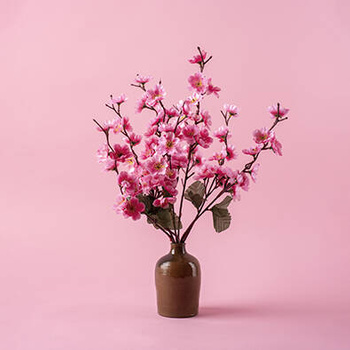 Panel kwiaty wiśni w wazonie wr100